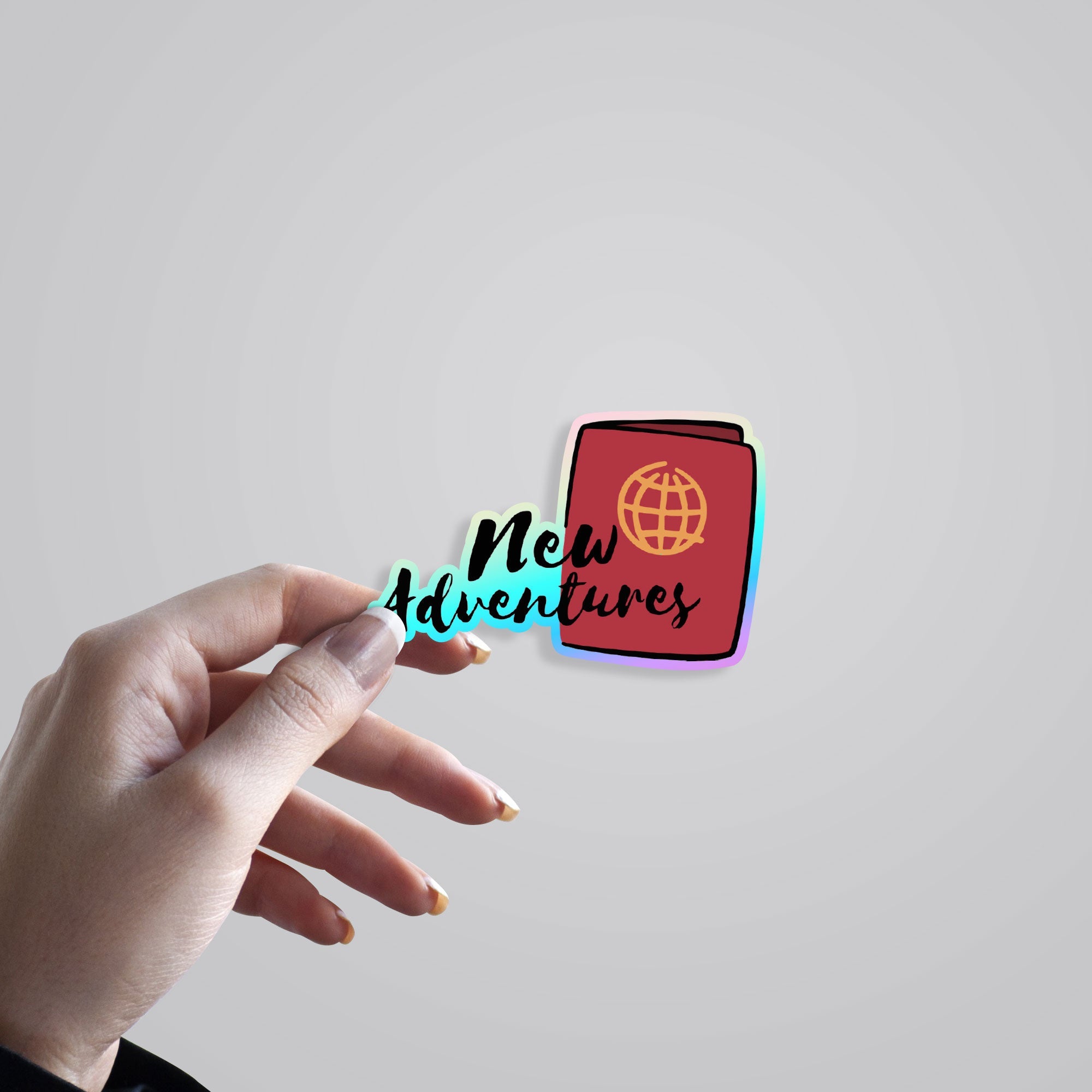 New Adventures Holographic Stickers