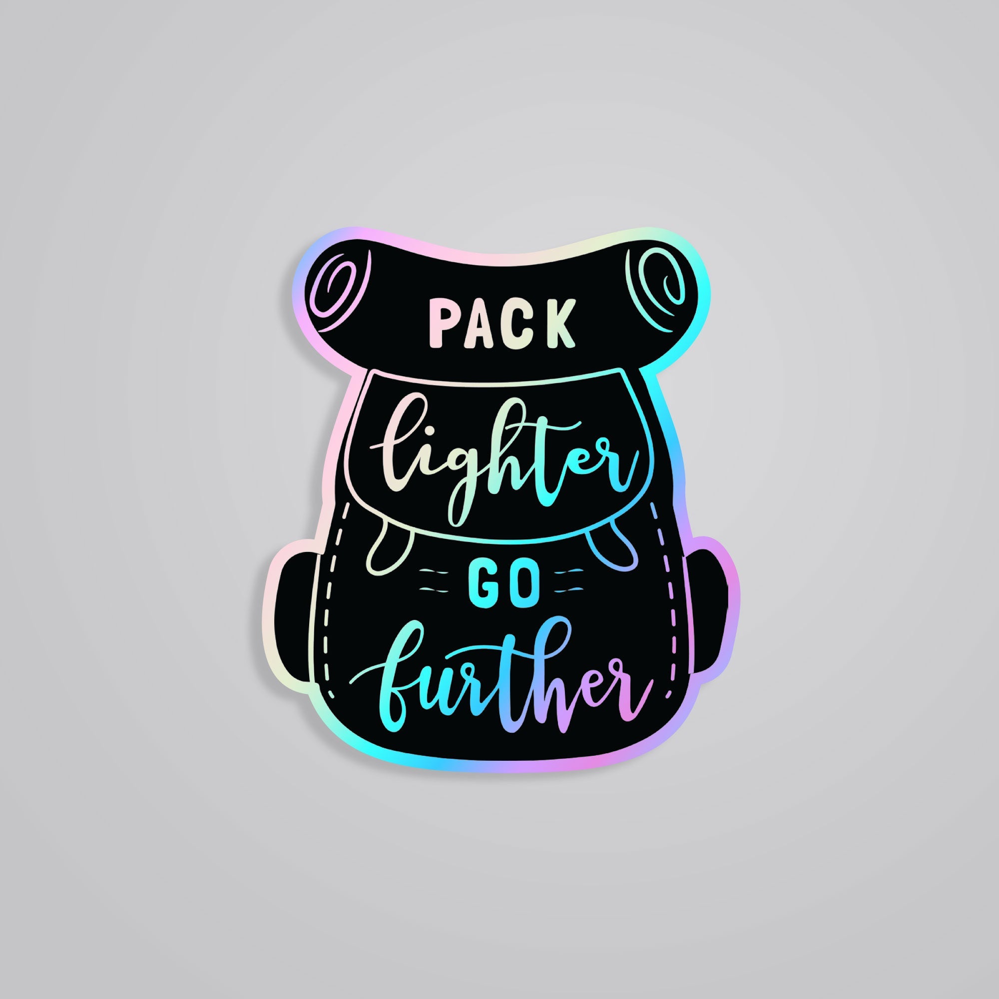 Fomo Store Holographic Stickers Travels Pack Lighter Go Further