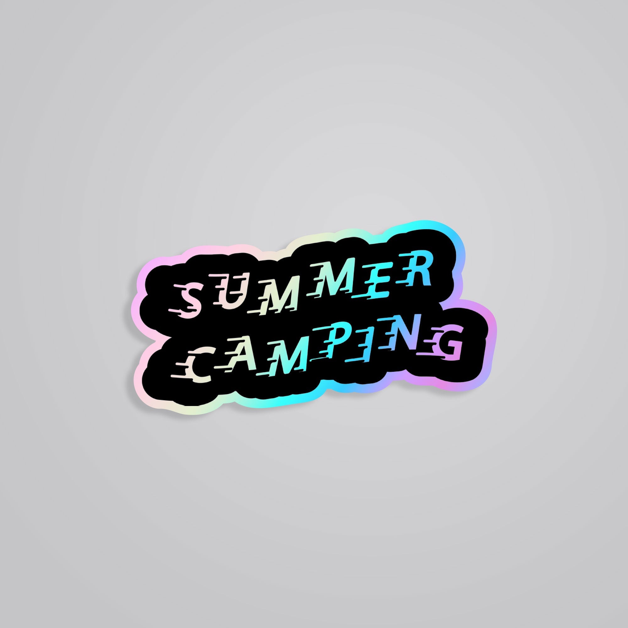Fomo Store Holographic Stickers Travels Summer Camping