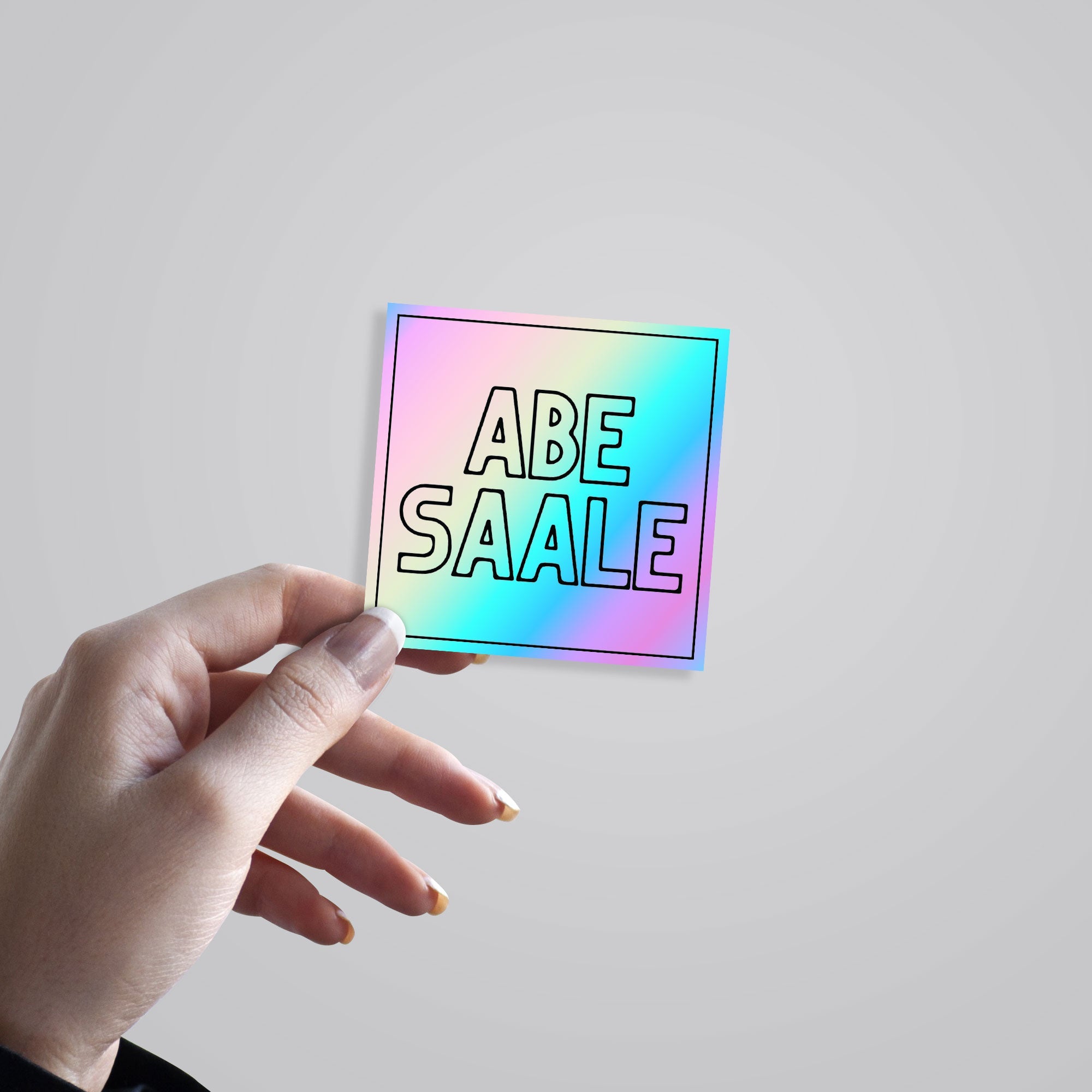 Abe Saale Holographic Stickers