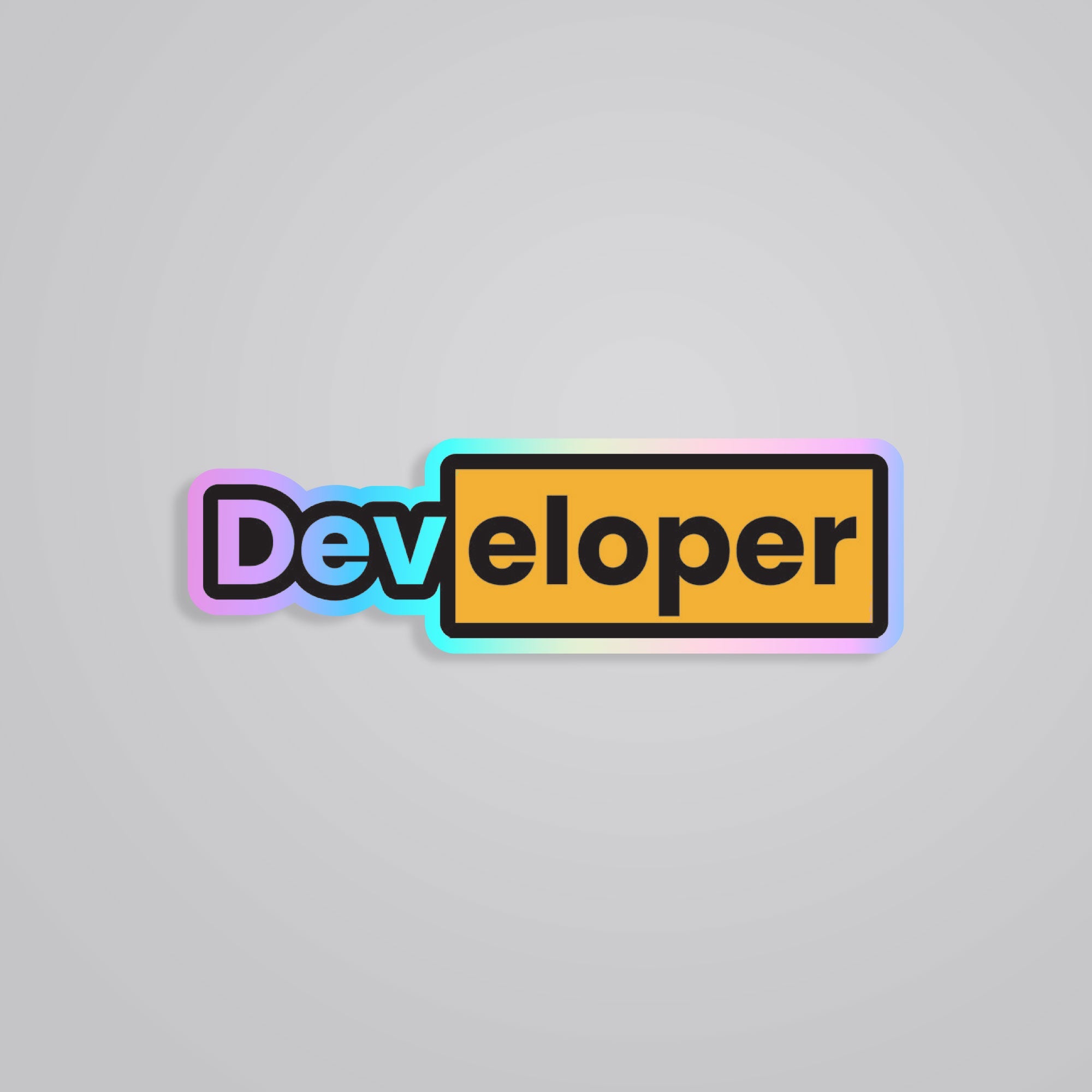 Fomo Store Holographic Stickers Witty Developer