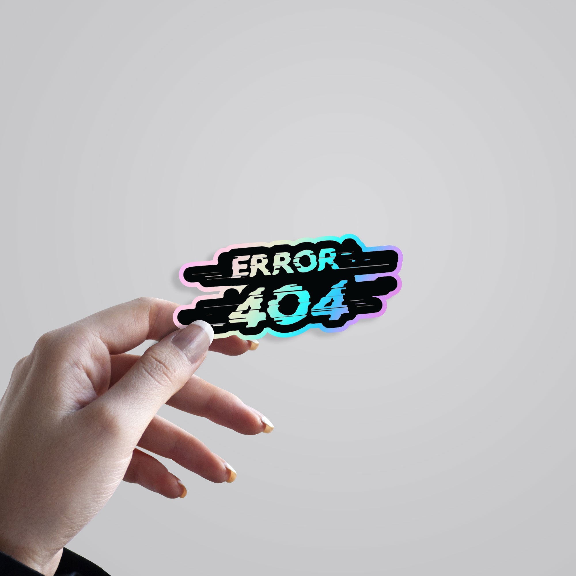 Error 404 Holographic Stickers