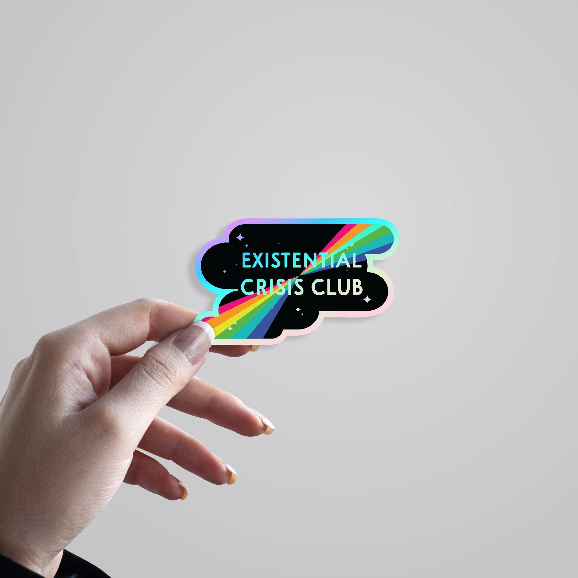 Existential Crisis Club Holographic Stickers