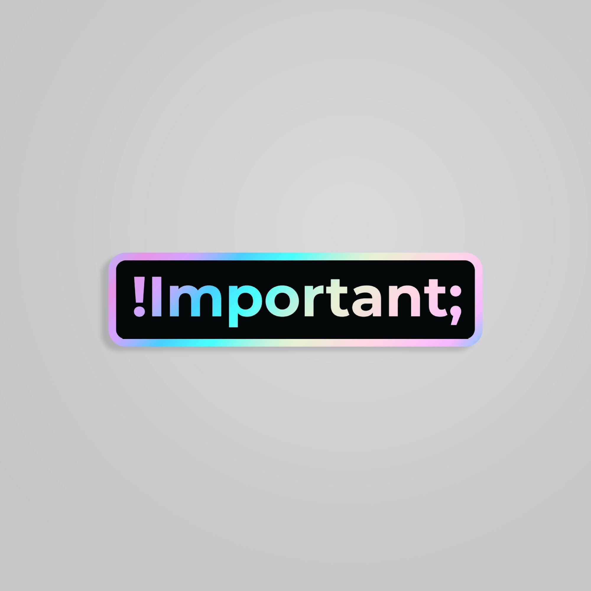 Fomo Store Holographic Stickers Witty Important
