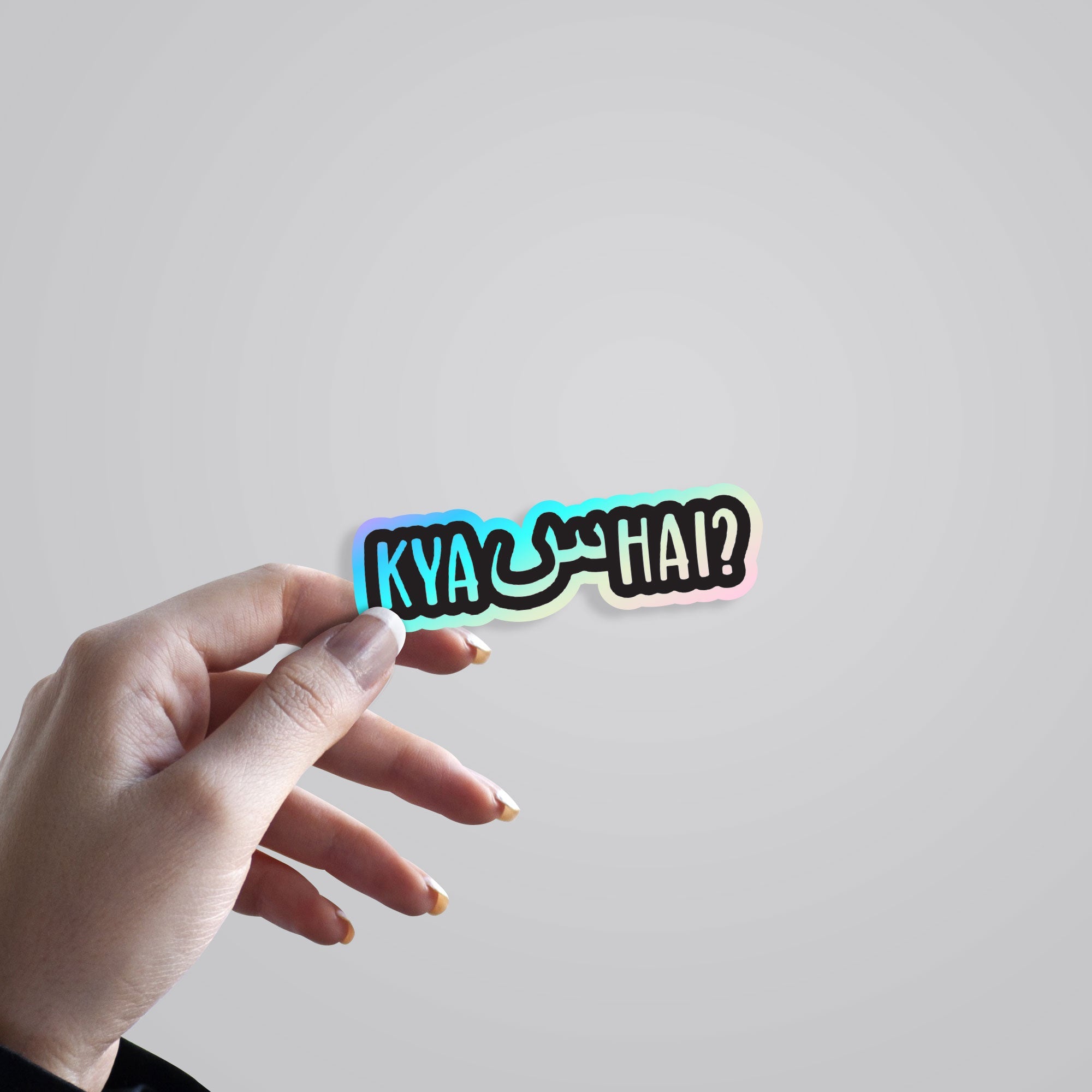 Kya SCENE Hai Holographic Stickers