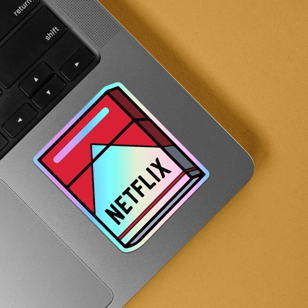 Netflix Addiction Holographic Stickers