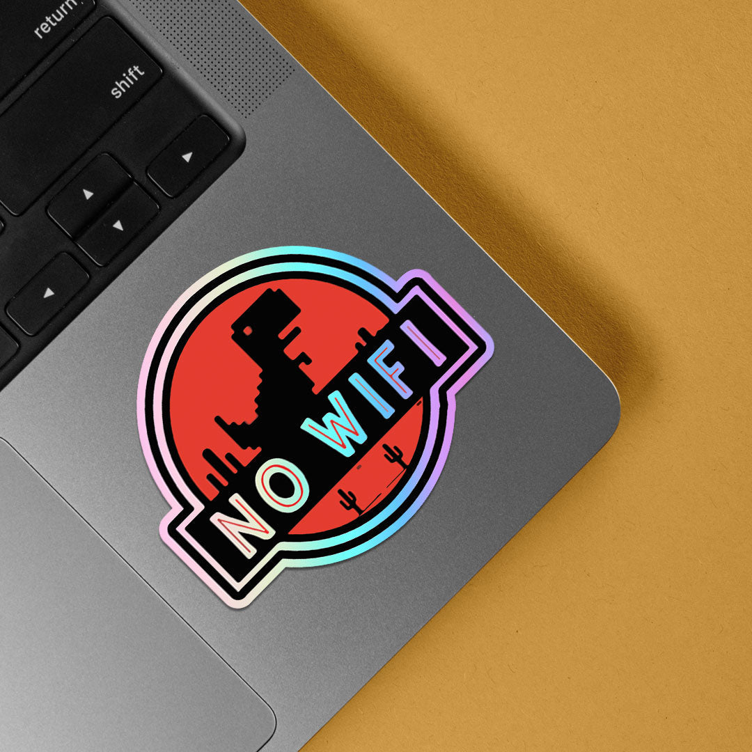 No Wifi Holographic Stickers