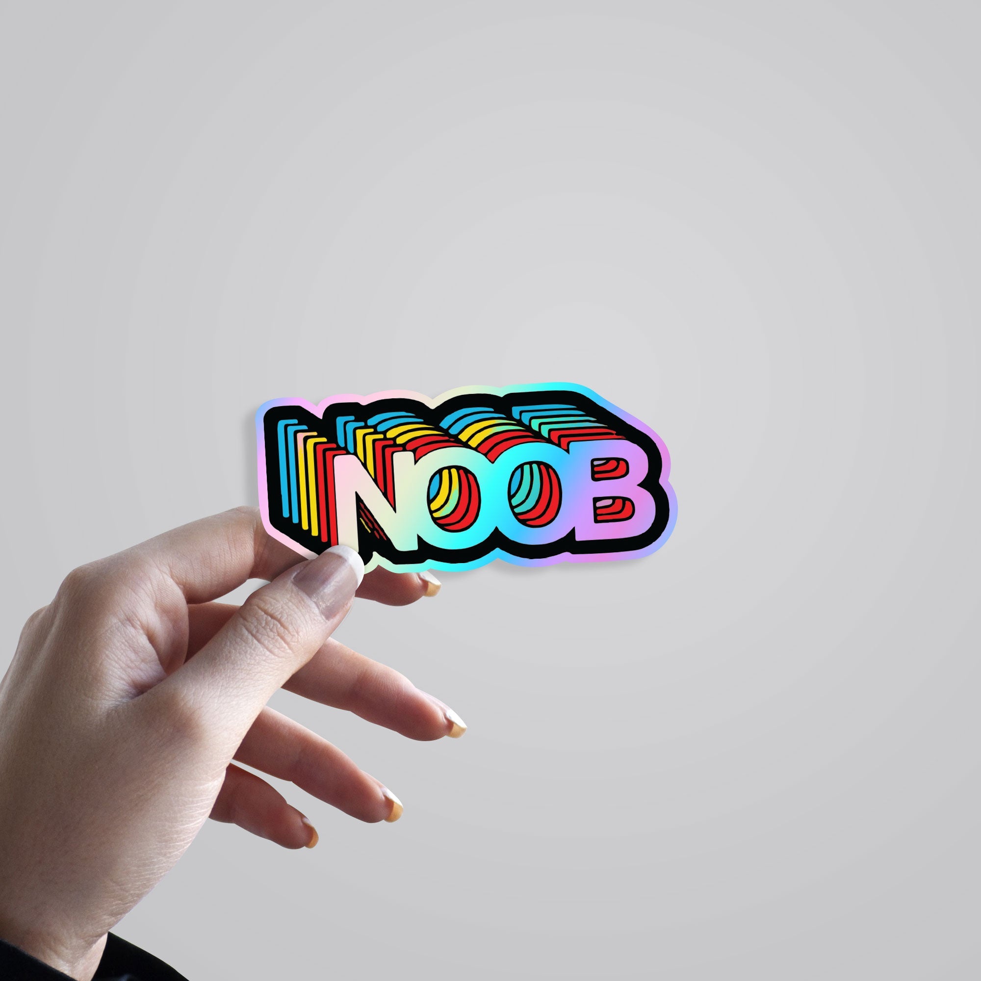 Noob Holographic Stickers