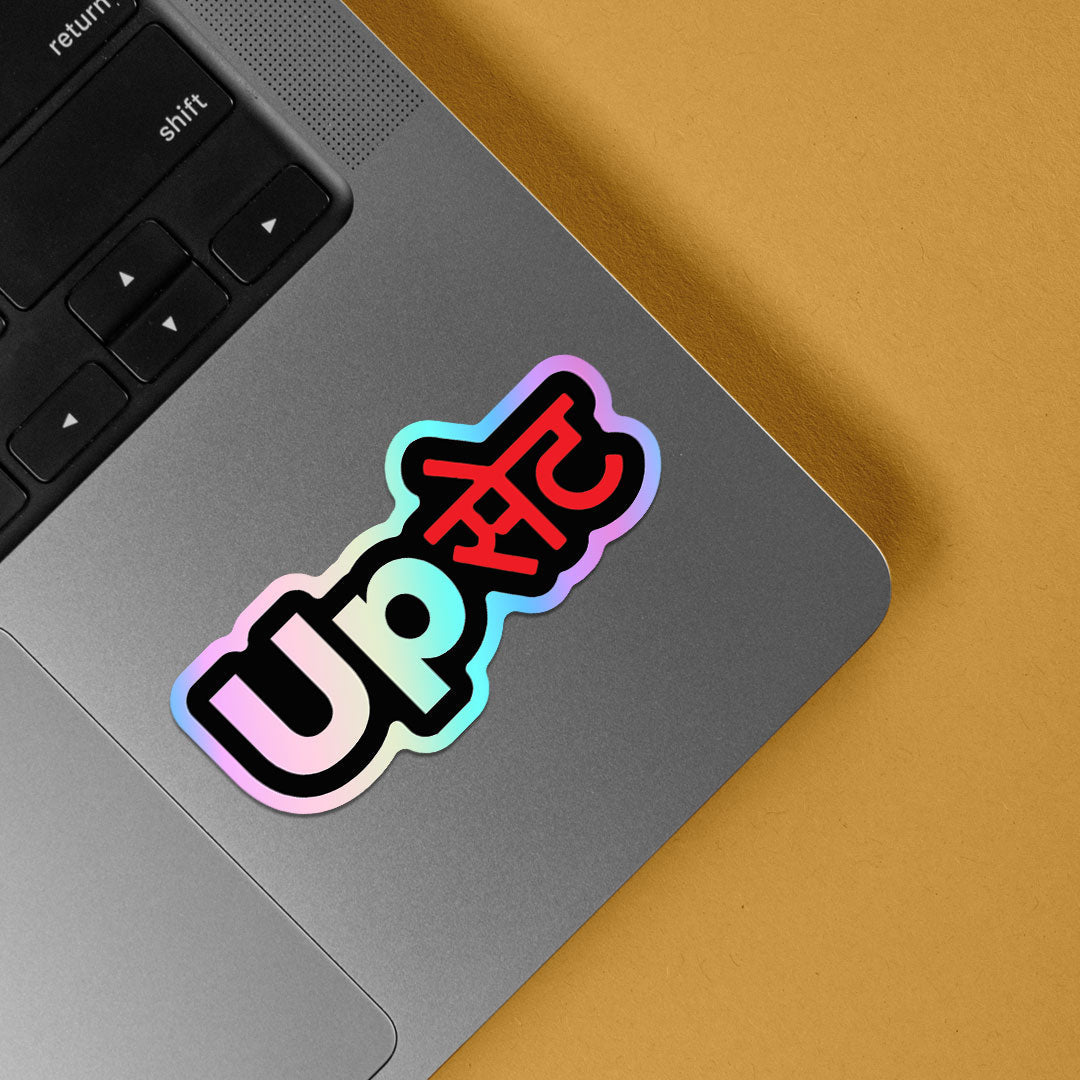 Upset Holographic Stickers