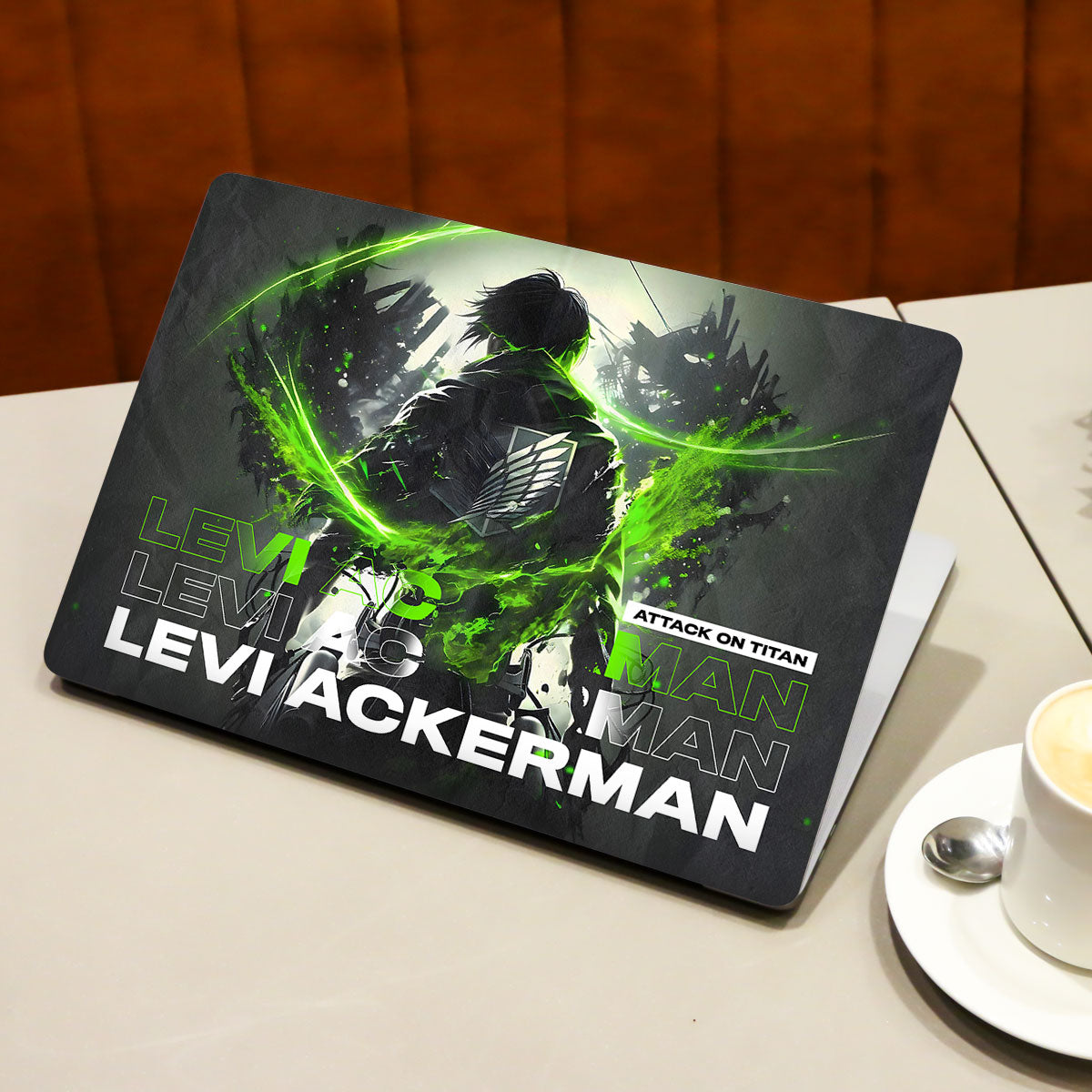 Levi Battle Fury Anime Laptop Skin