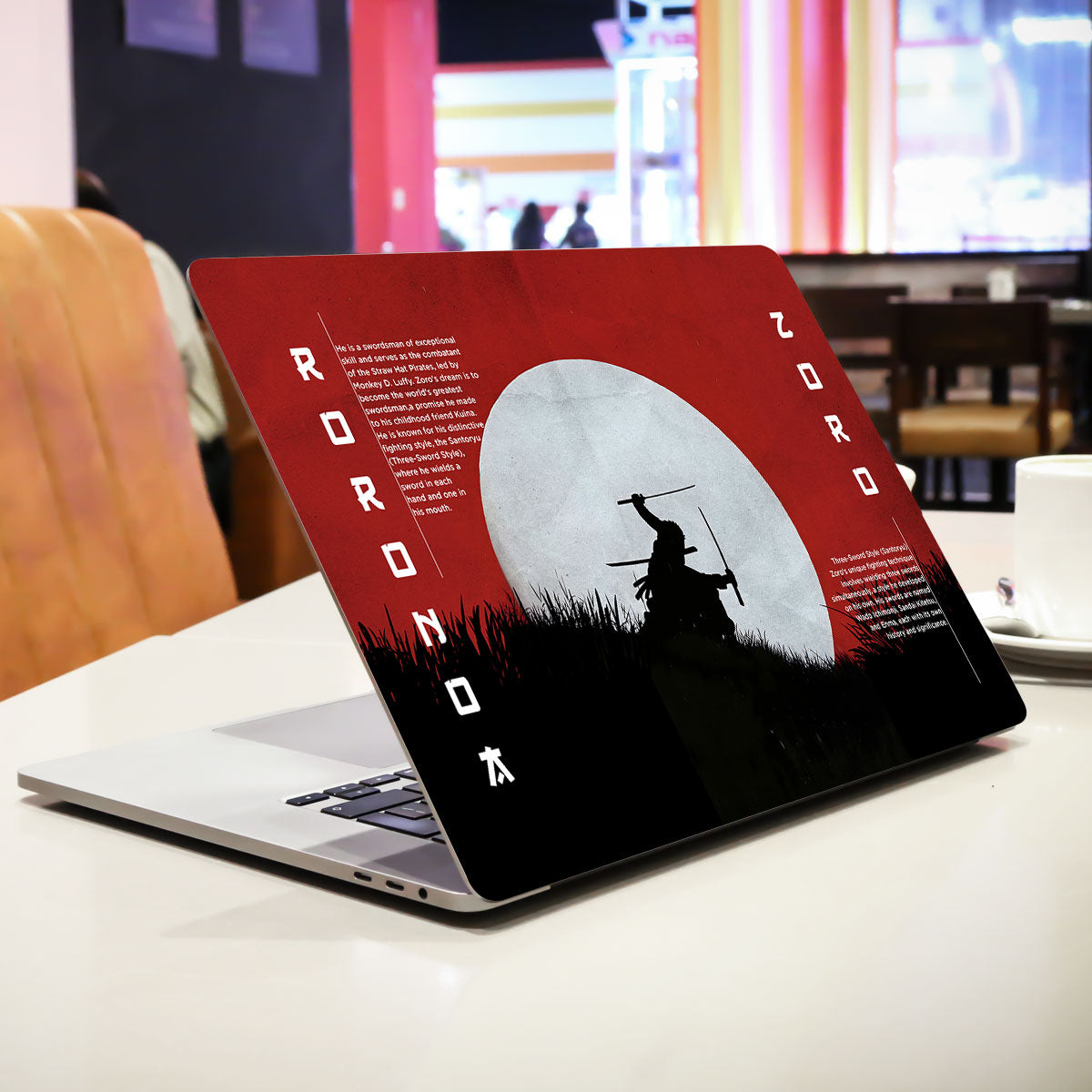 Roronoa Zoro Santoryu Anime Laptop Skin