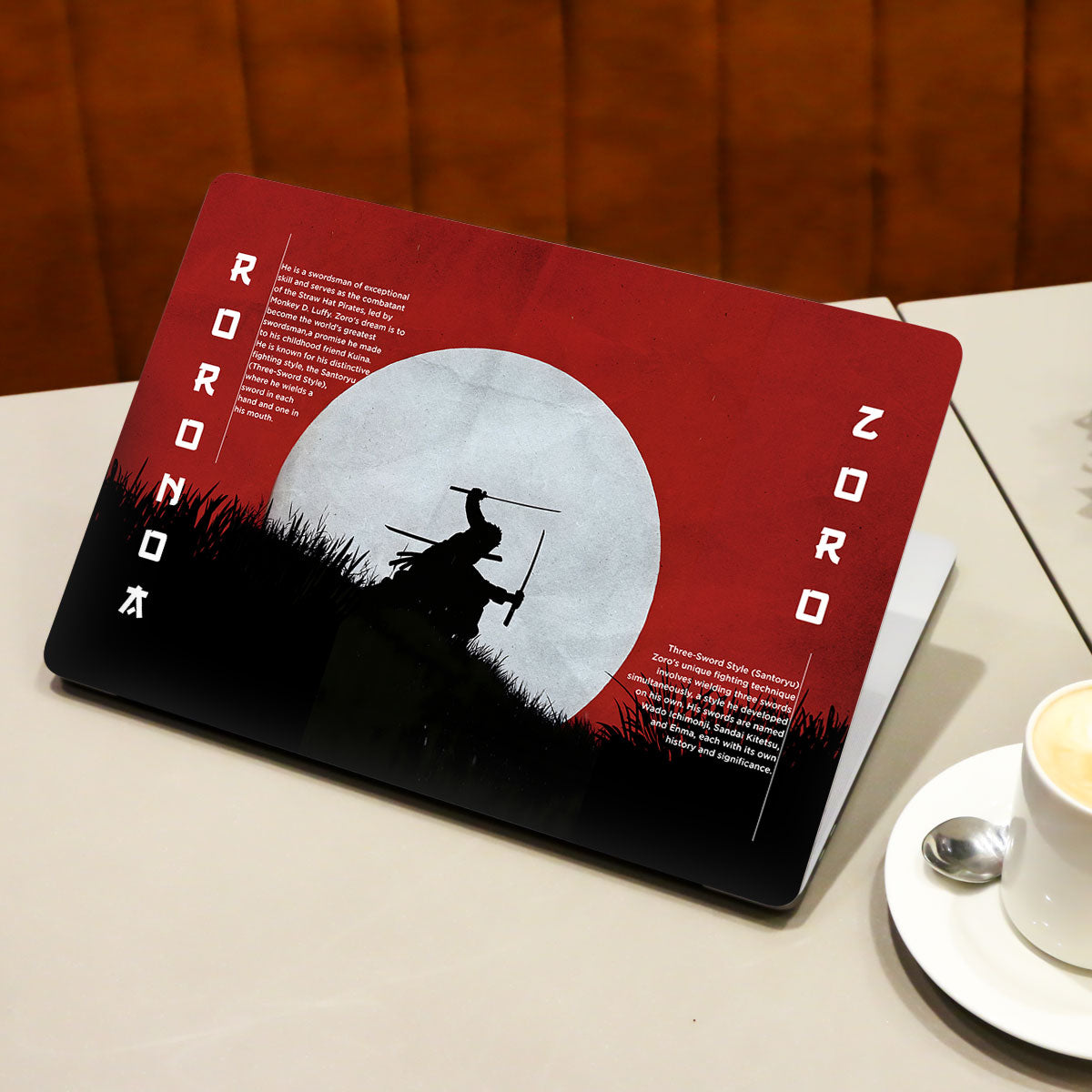 Roronoa Zoro Santoryu Anime Laptop Skin