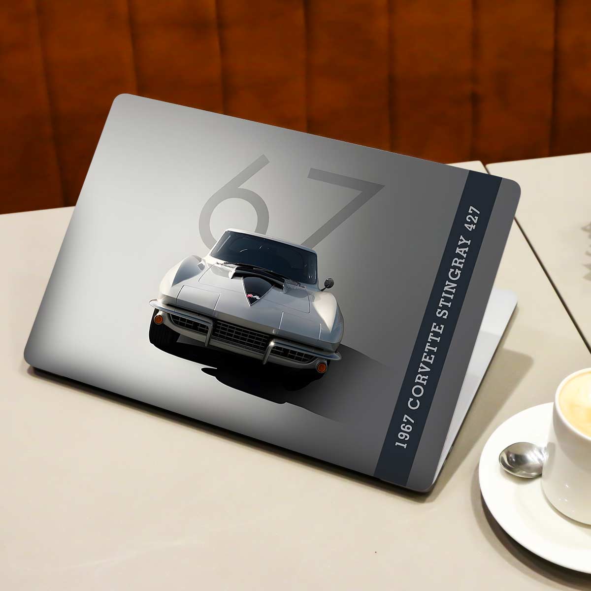 1967 Corvette Stingray 427 Cars & Bikes Laptop Skin