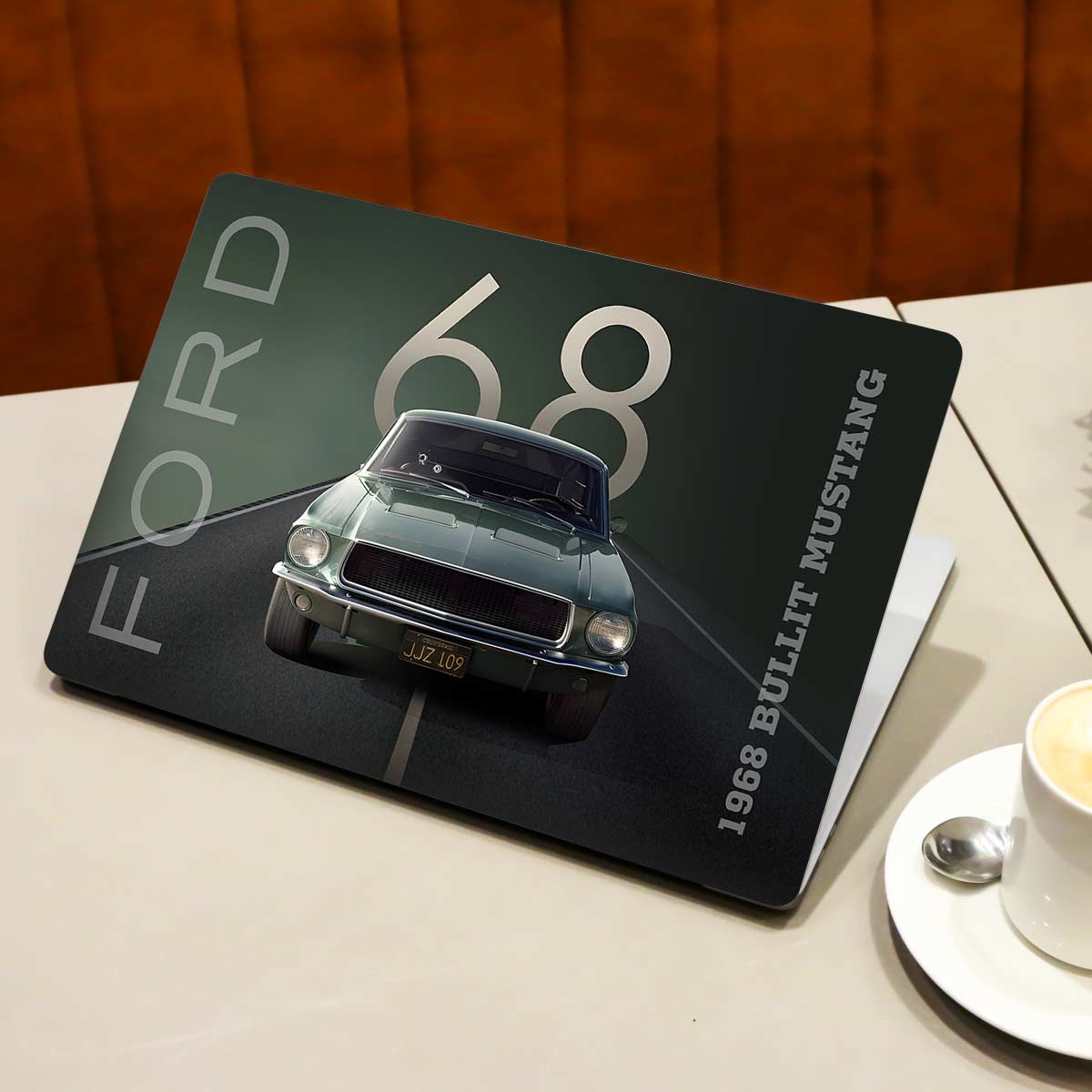 1968 Bullit Mustang Cars & Bikes Laptop Skin