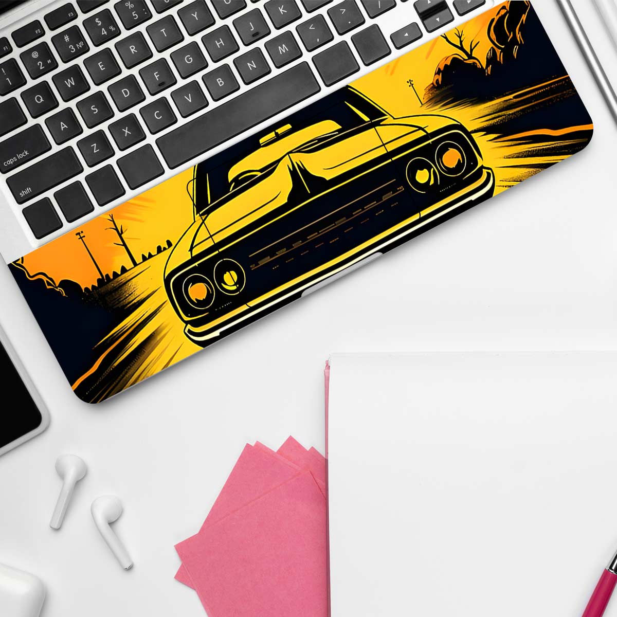 Muscle on the Open Road Cars & Bikes Laptop Skin