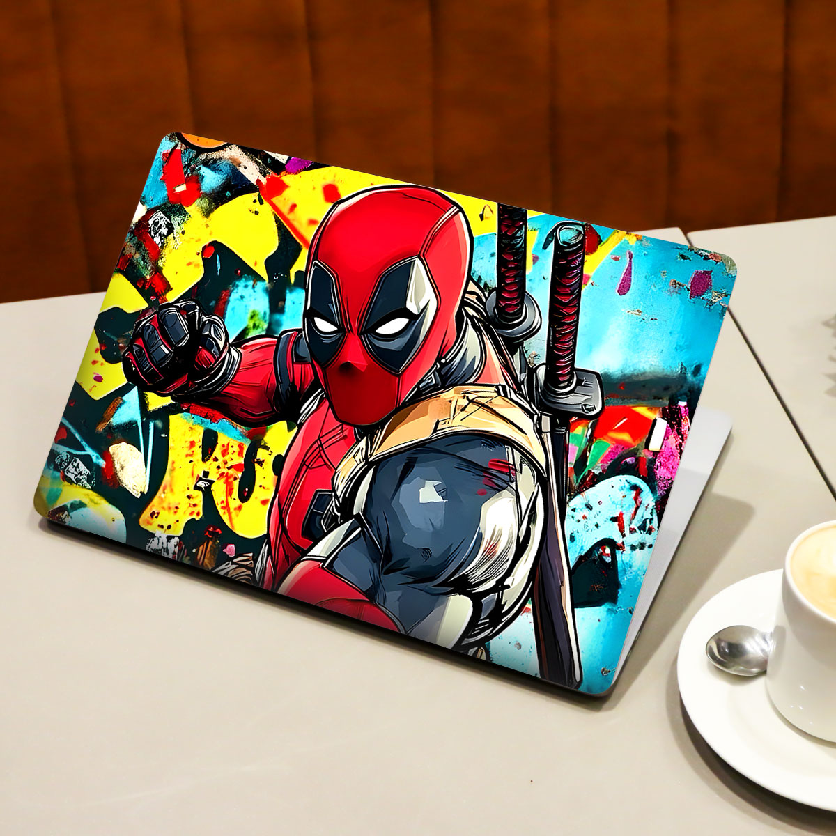Deadpool Graffiti Style Comic Laptop Skin