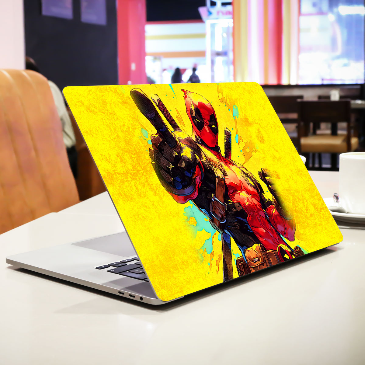 Deadpool Strikes Again Comic Laptop Skin