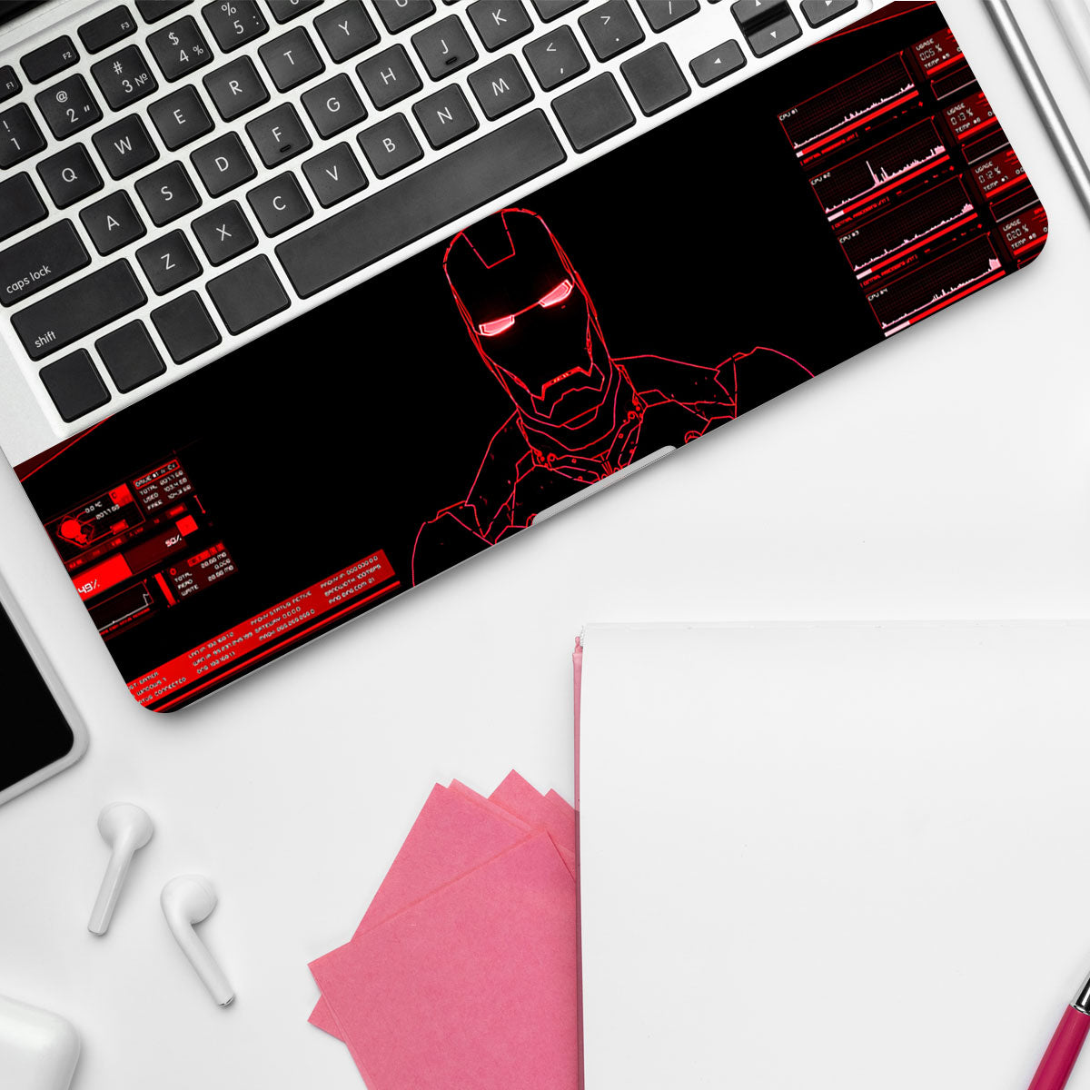 Iron Man Red Interface HUD Comic Laptop Skin