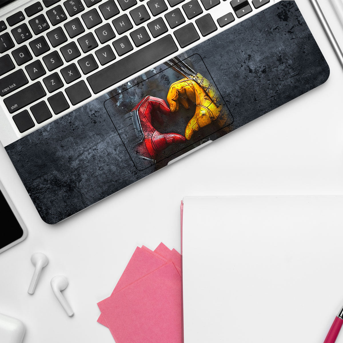Wolverine and Deadpool Unite Comic Laptop Skin