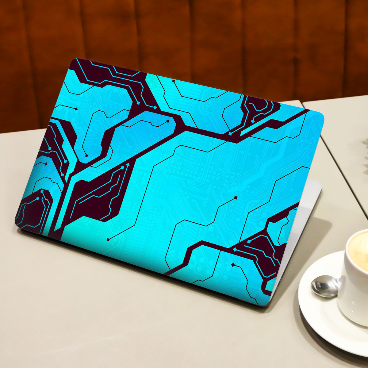 Blue Circuit Laptop Skin