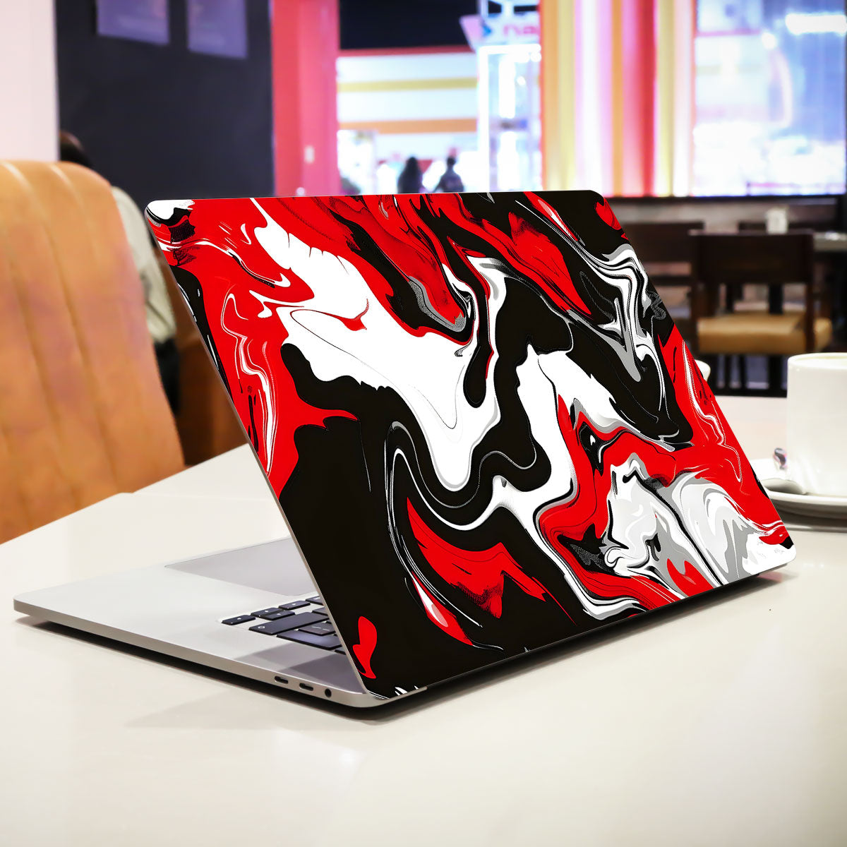 Dynamic Red Splash Laptop Skin