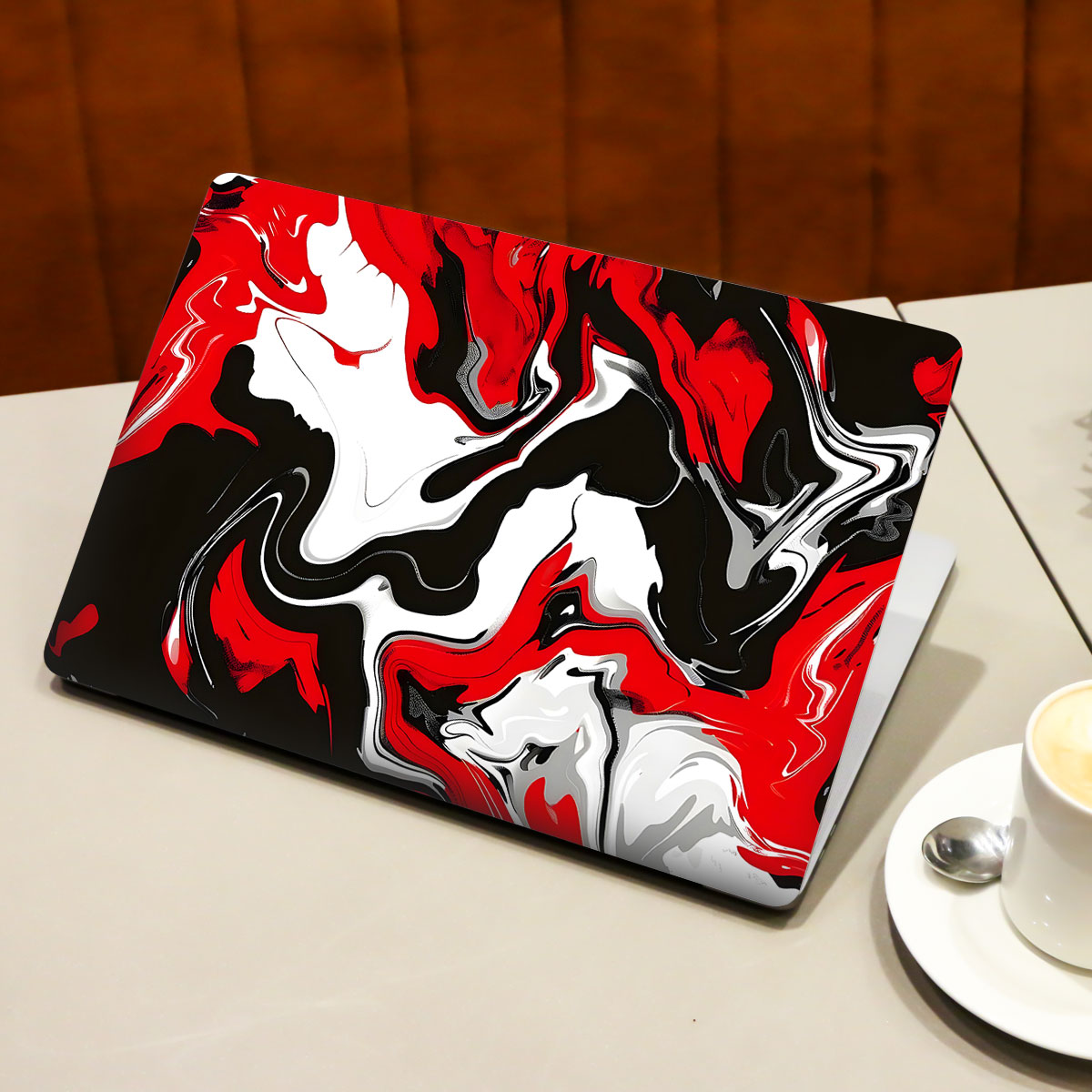 Dynamic Red Splash Laptop Skin