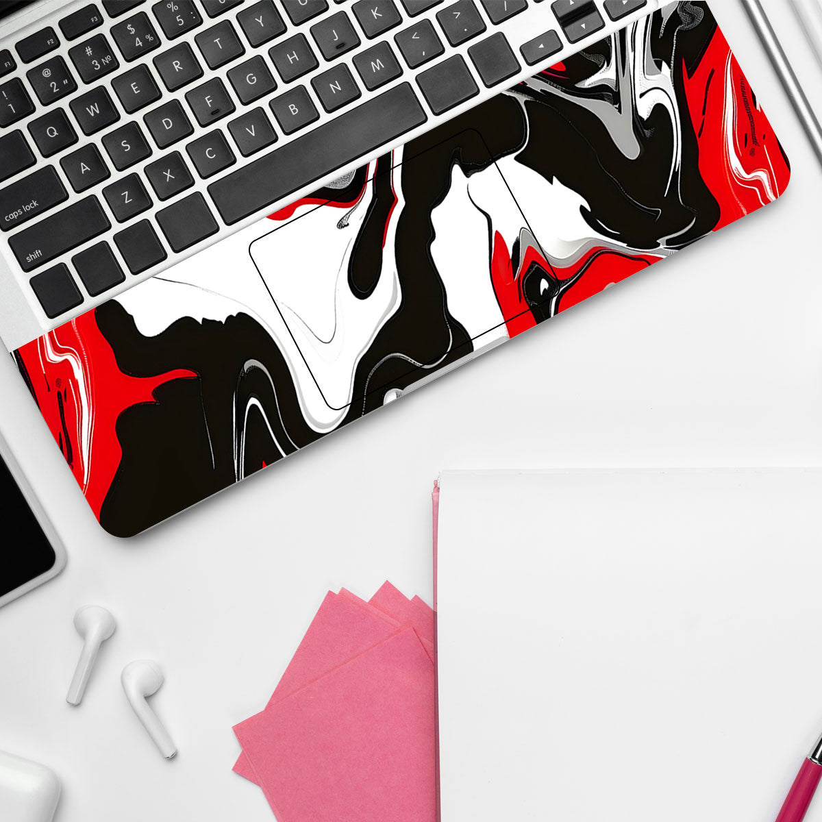 Dynamic Red Splash Laptop Skin