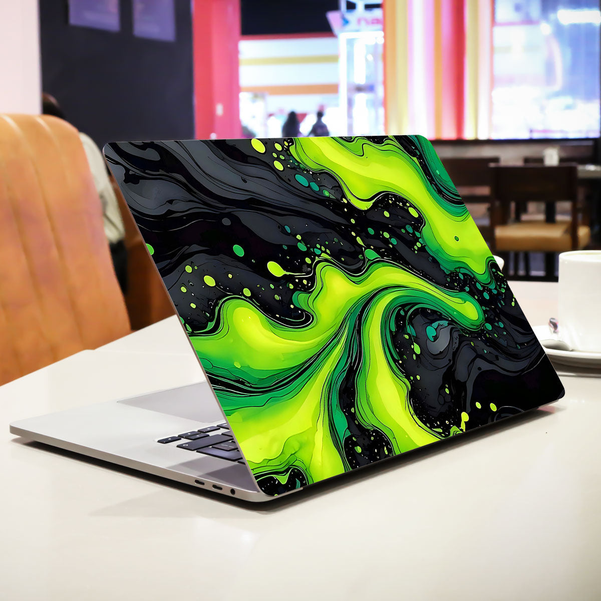 Electric Lime Ripple Laptop Skin