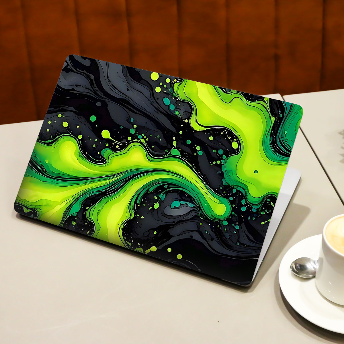 Electric Lime Ripple Laptop Skin