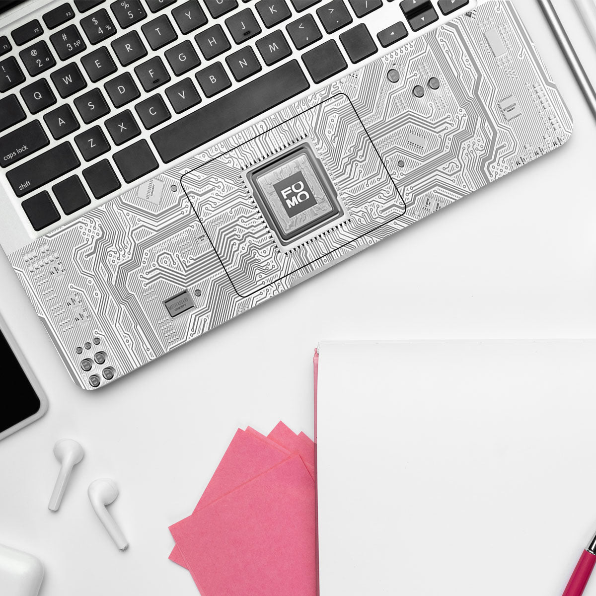 FOMO Circuit Light Mode Laptop Skin