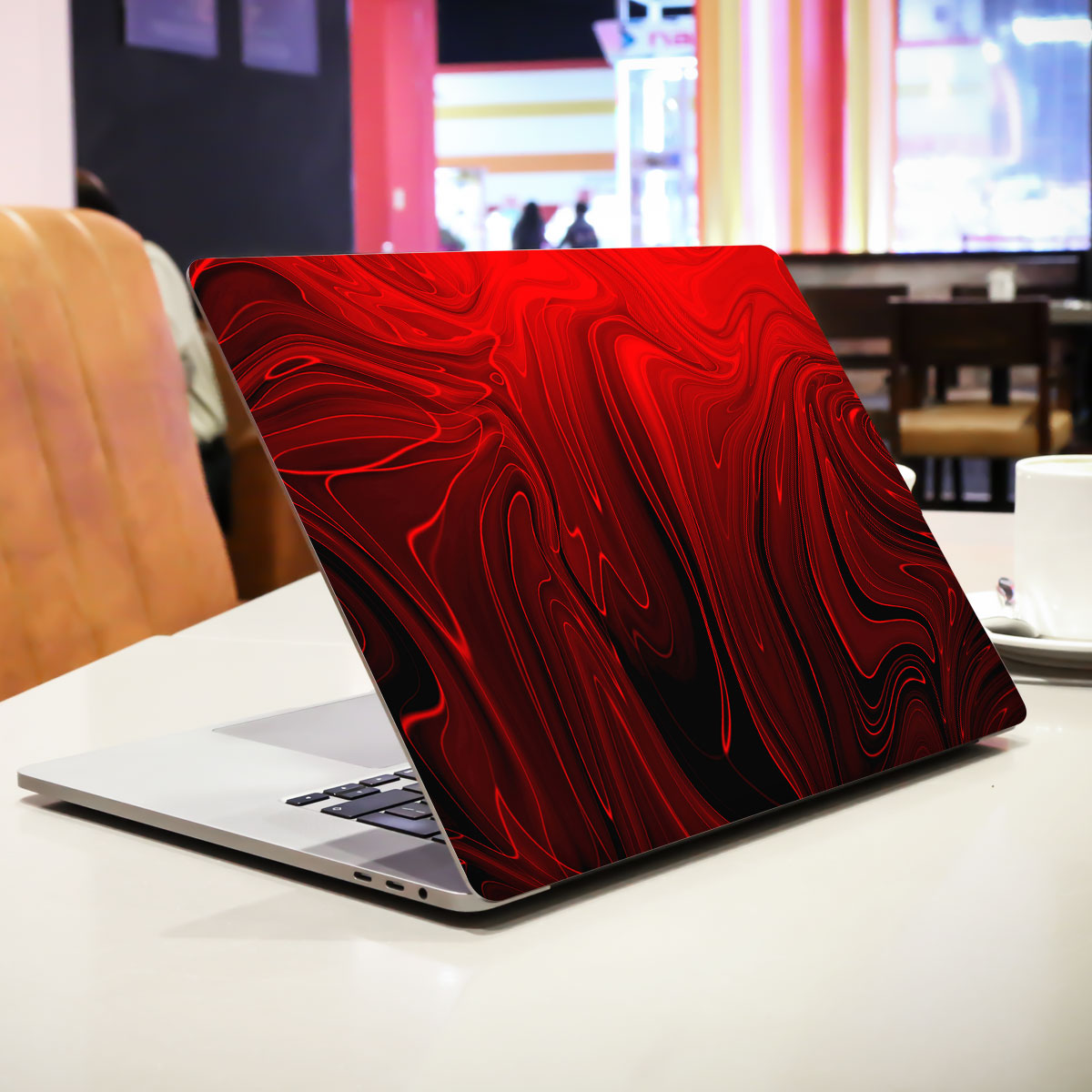 Fiery Waves Laptop Skin