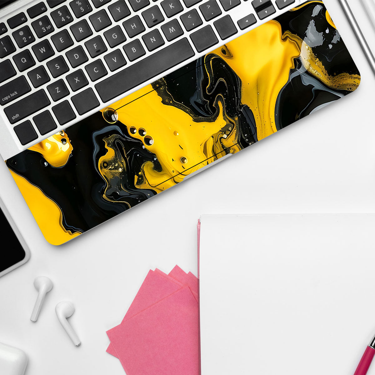 Golden Liquid Laptop Skin