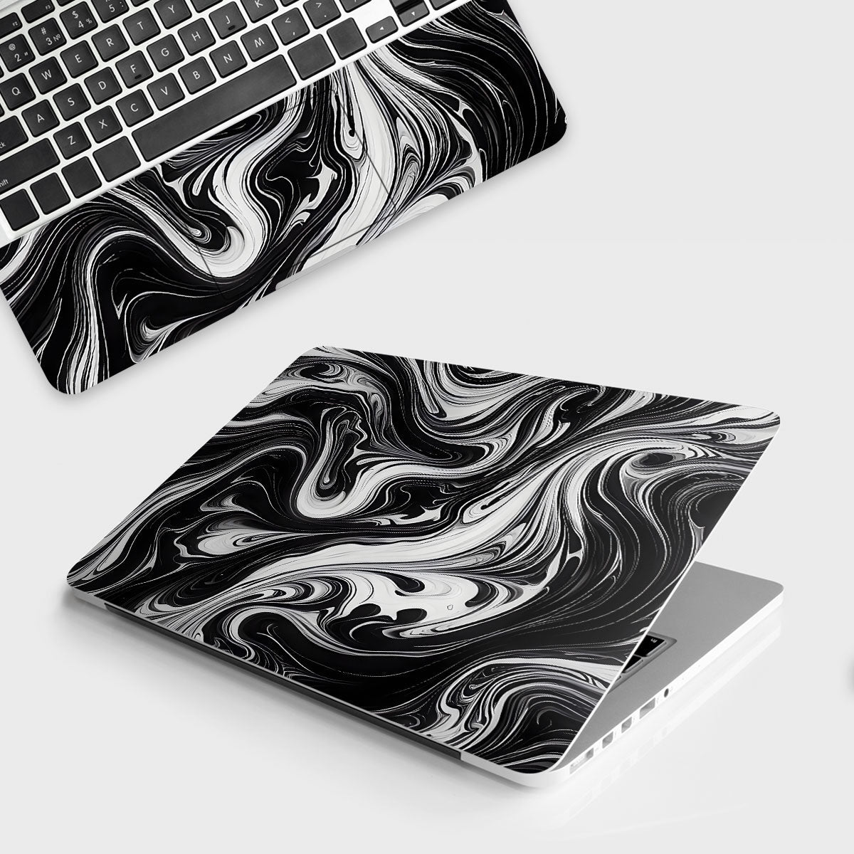 Fomo Store Laptop Skins Miscellaneous Liquid Shades of Gray