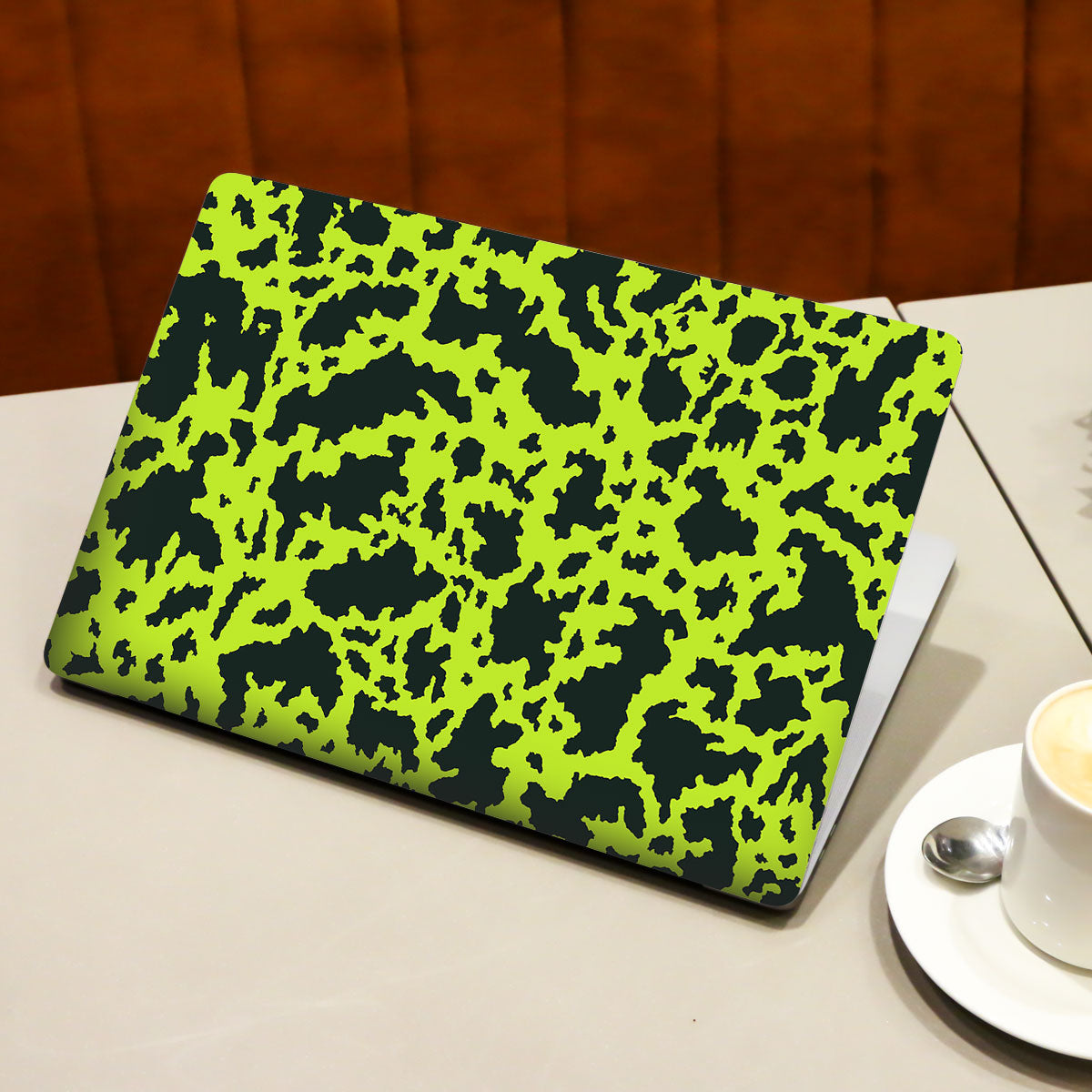 Neon Green Splatter Laptop Skin