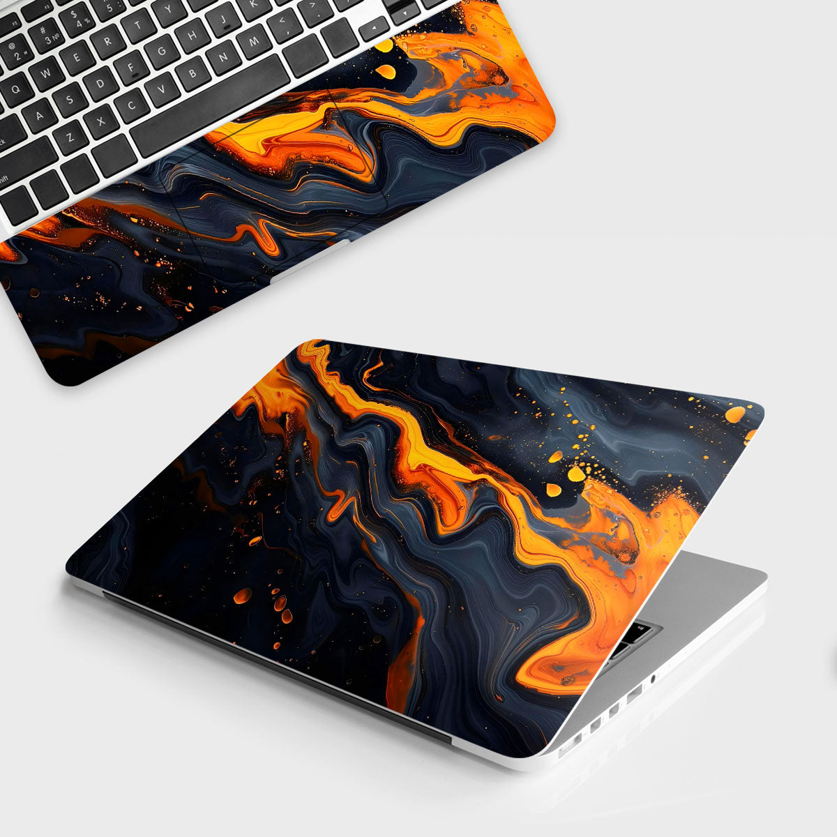 Fomo Store Laptop Skins Miscellaneous Orange Inferno Flow