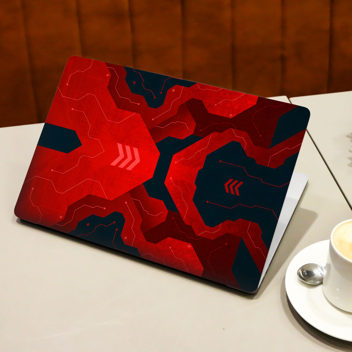Red Flow Laptop Skin