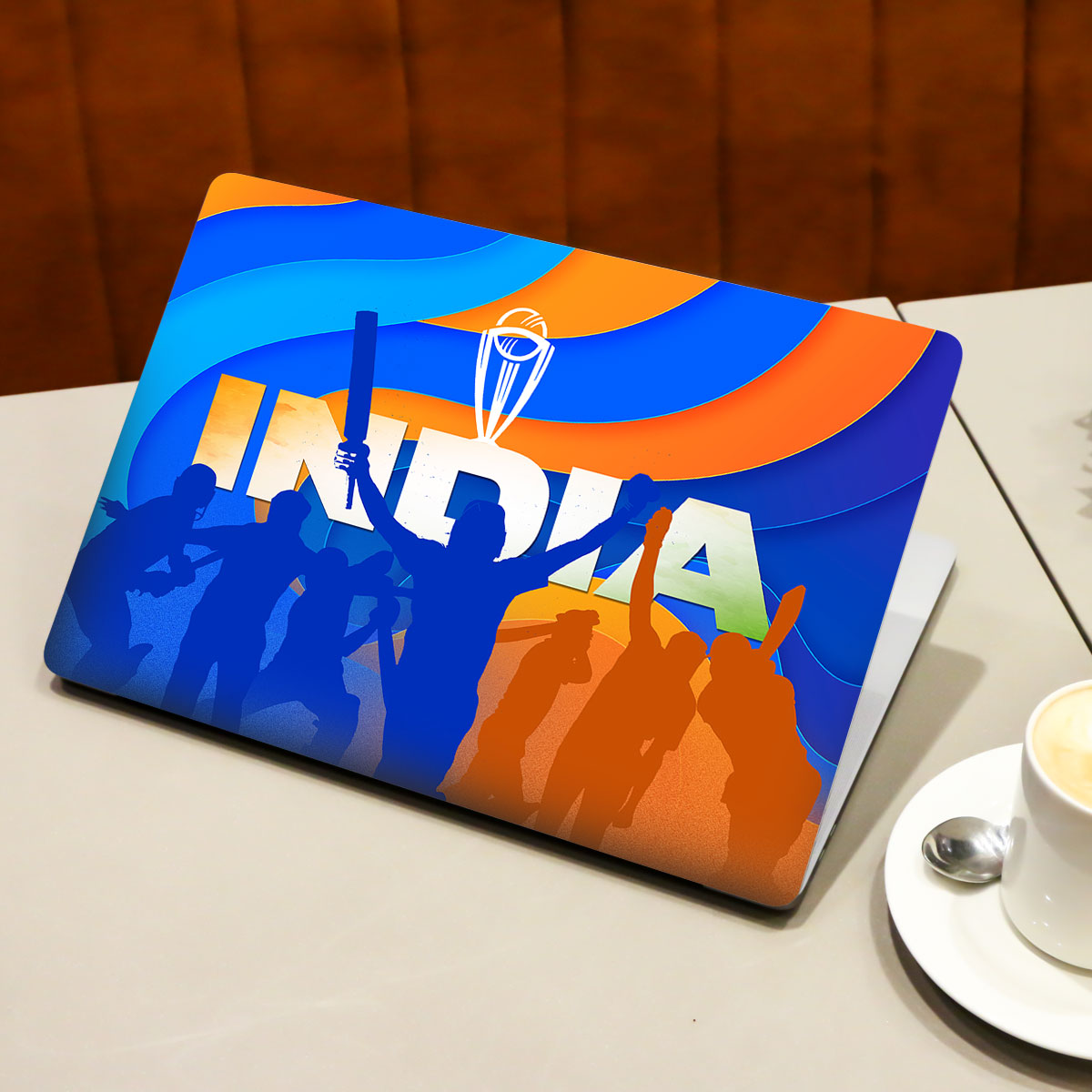 India Cricket Team Sports Laptop Skin