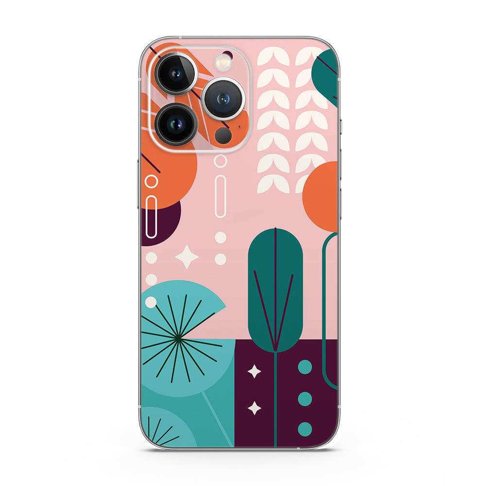 Fomo Store Mobile Skins Abstract Botanical Bliss