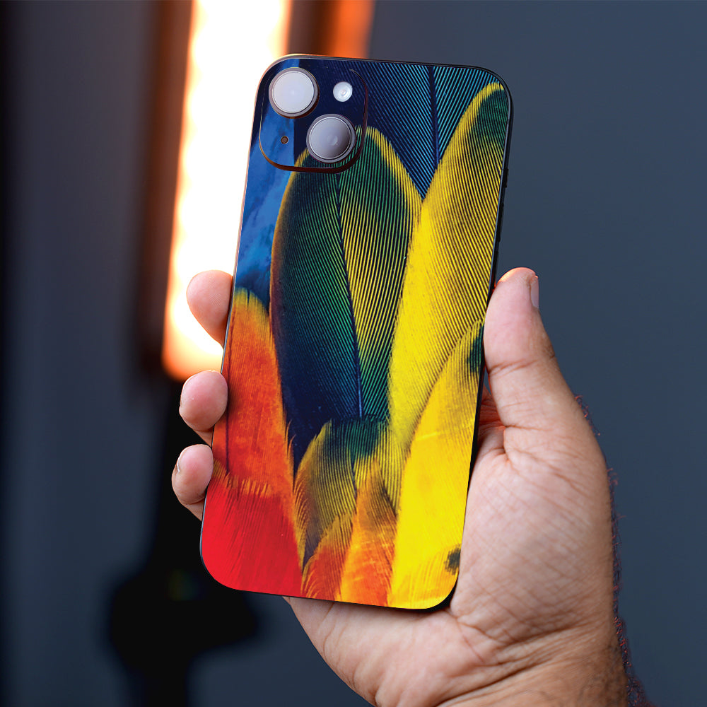 Colorful Feathers Abstract Mobile Skin