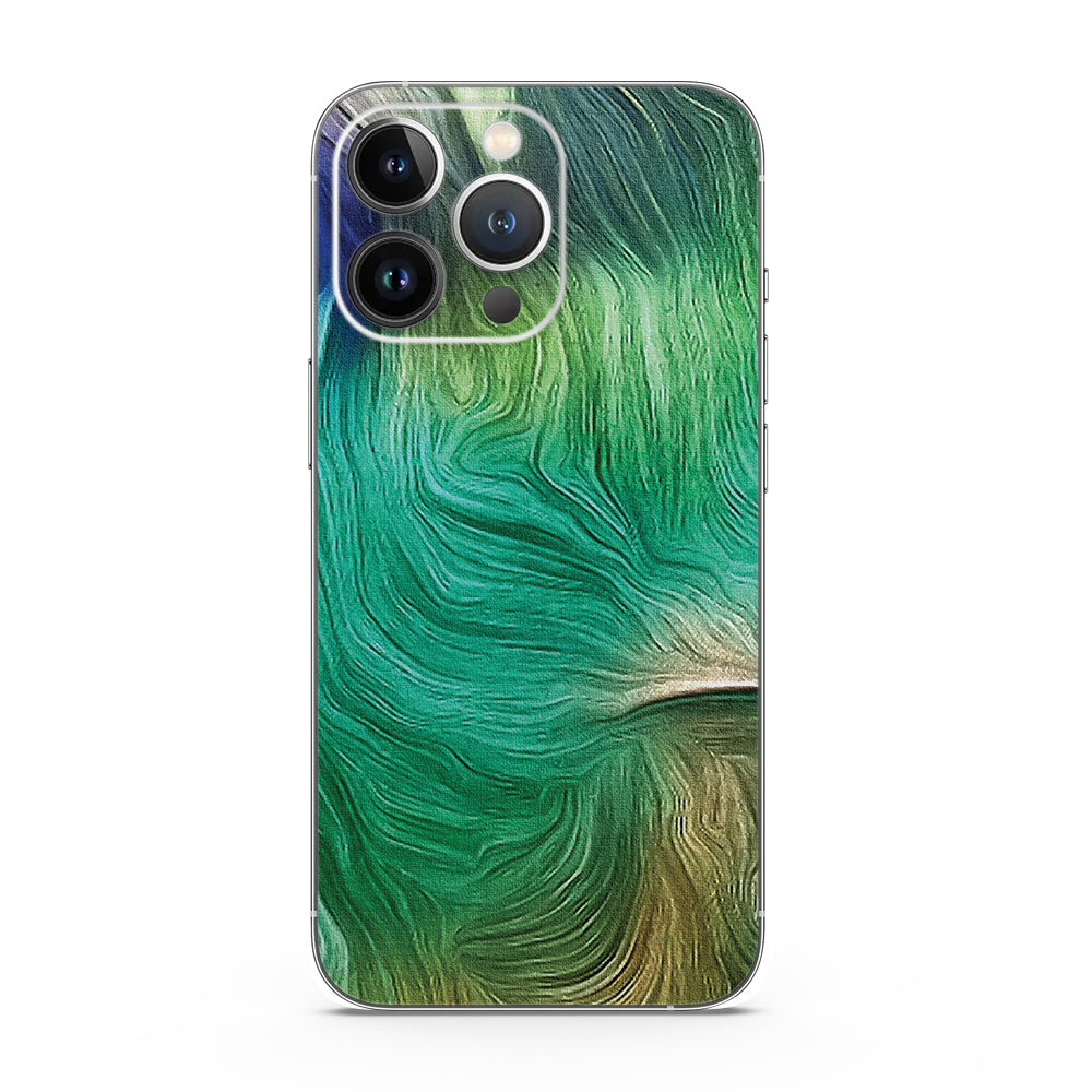 Fomo Store Mobile Skins Abstract Green Ripple Texture