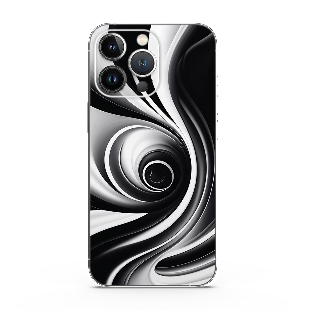 Fomo Store Mobile Skins Abstract Monochrome Swirl Illusion