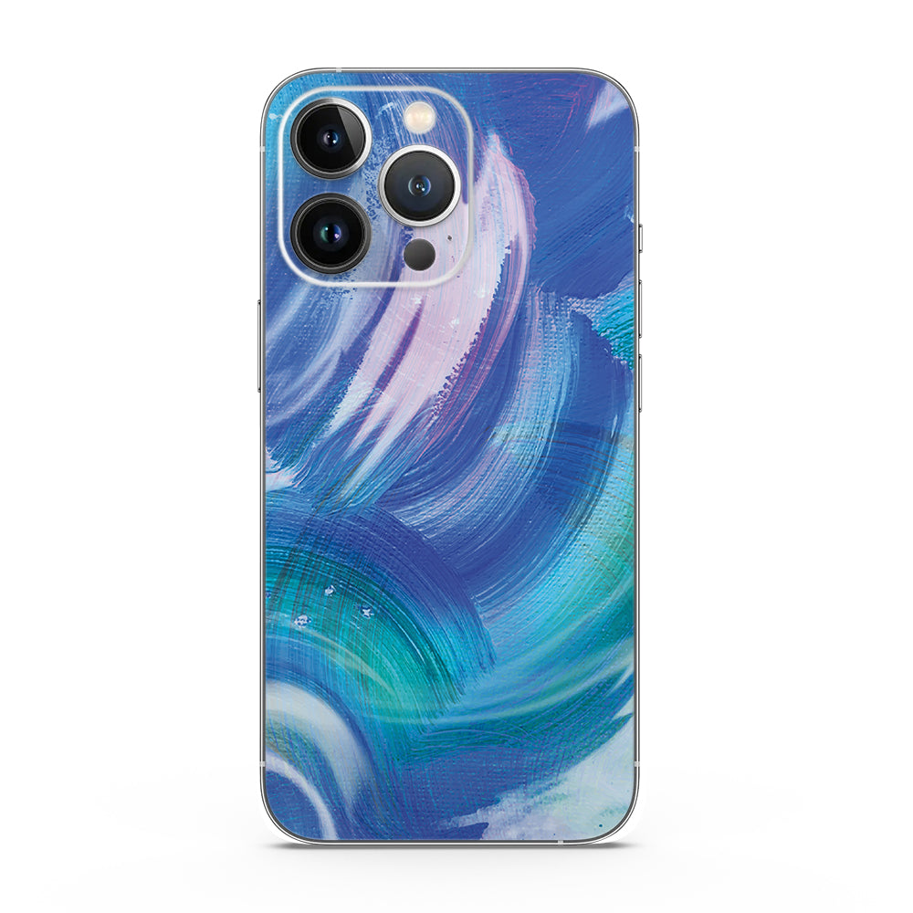 Fomo Store Mobile Skins Abstract Serene Blue Swirl