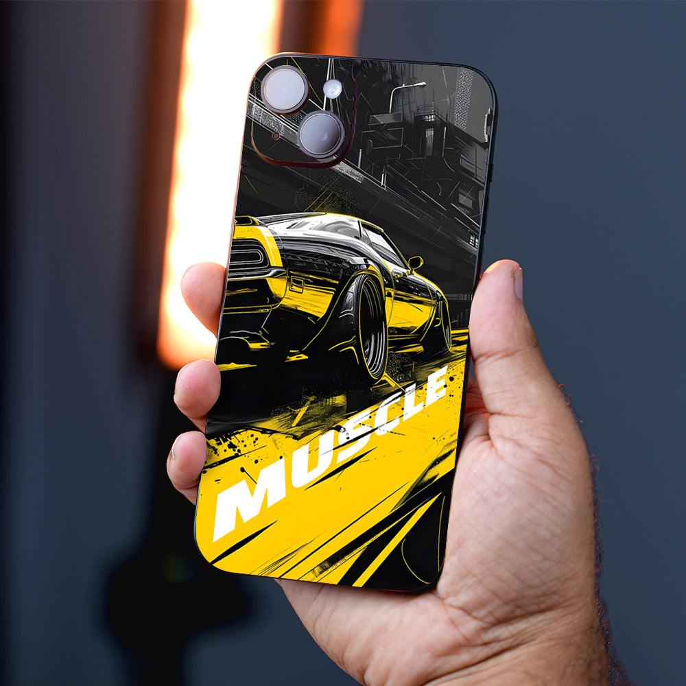 Black Muscle Mobile Skin