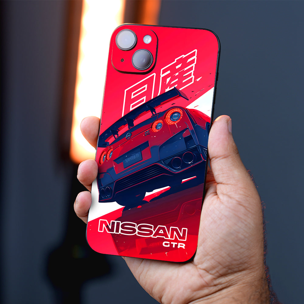 Nissan GTR in Red Mobile Skin