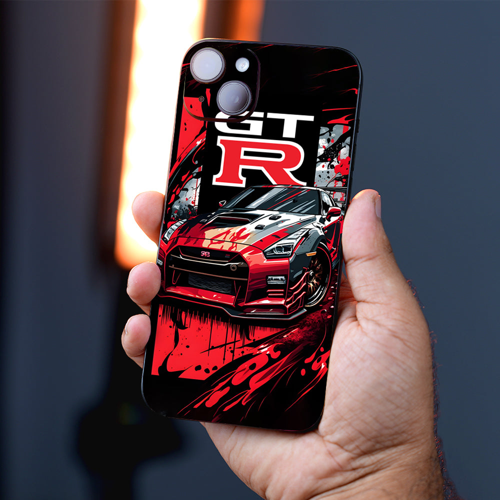 Red Nissan GTR Mobile Skin