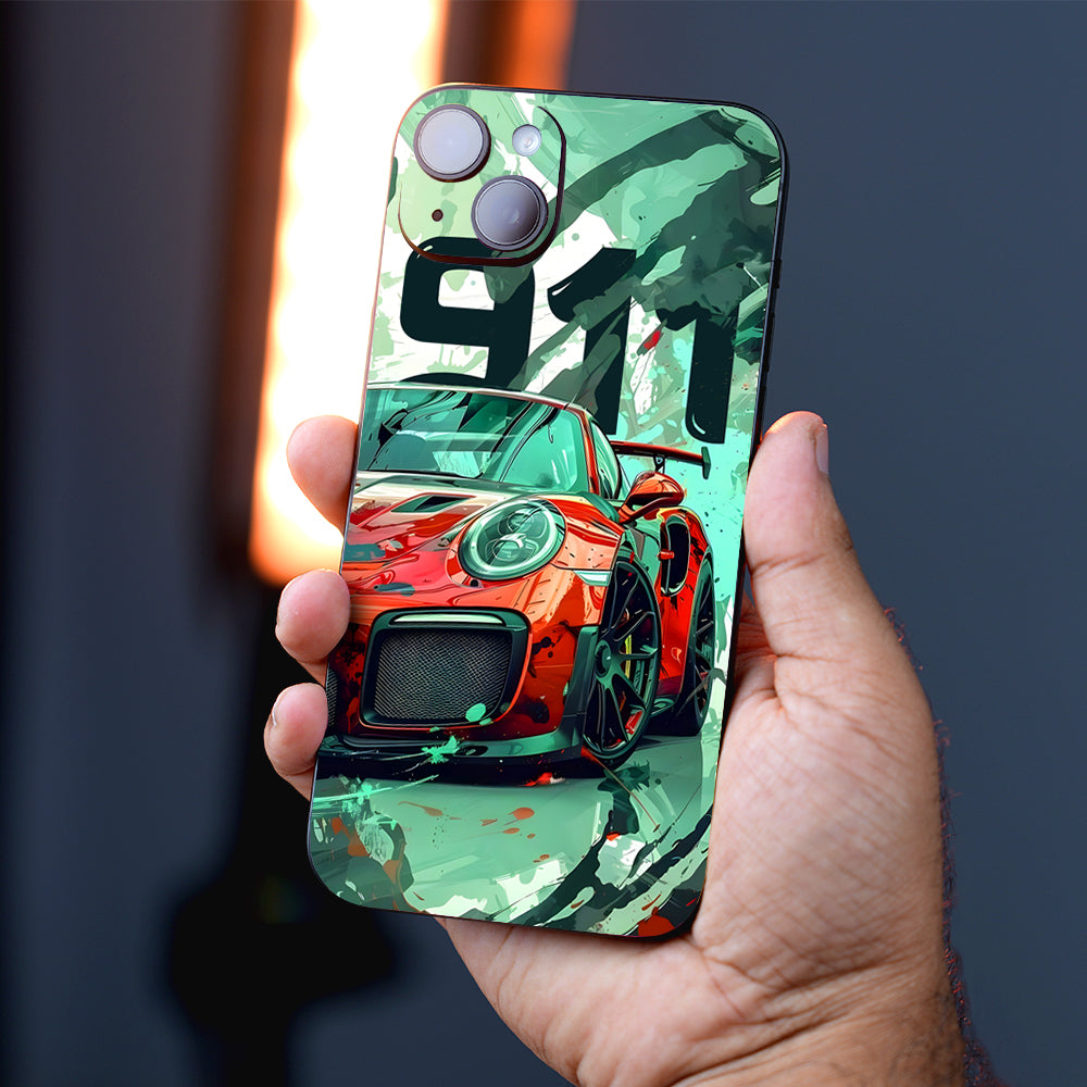 Red Porsche GT 911 Mobile Skin