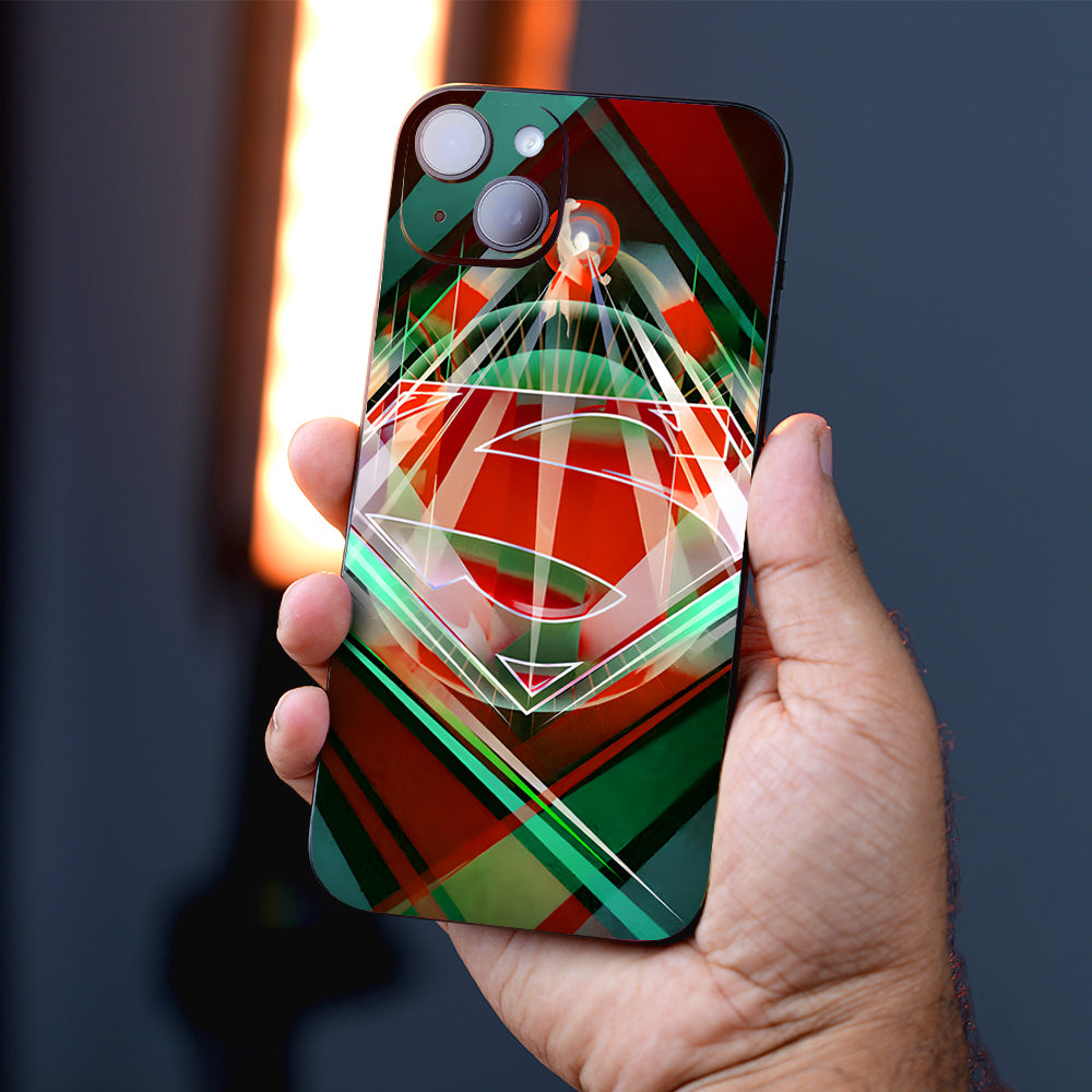 Superman Logo in Radiant Colors Comic Mobile Skin
