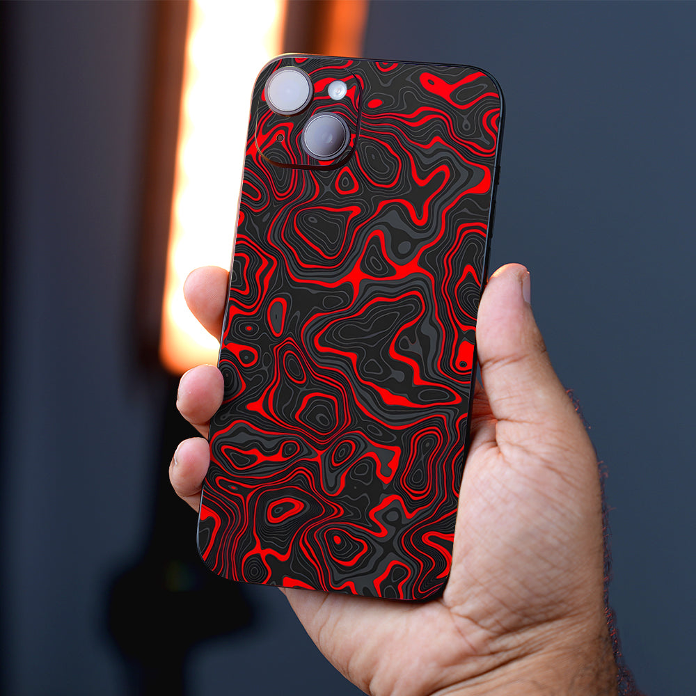 Crimson Waves Mobile Skin