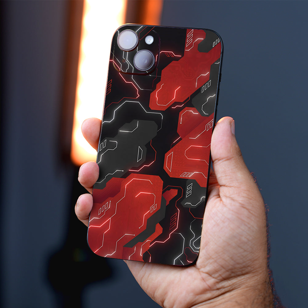 Electric Grid in Red Mobile Skin