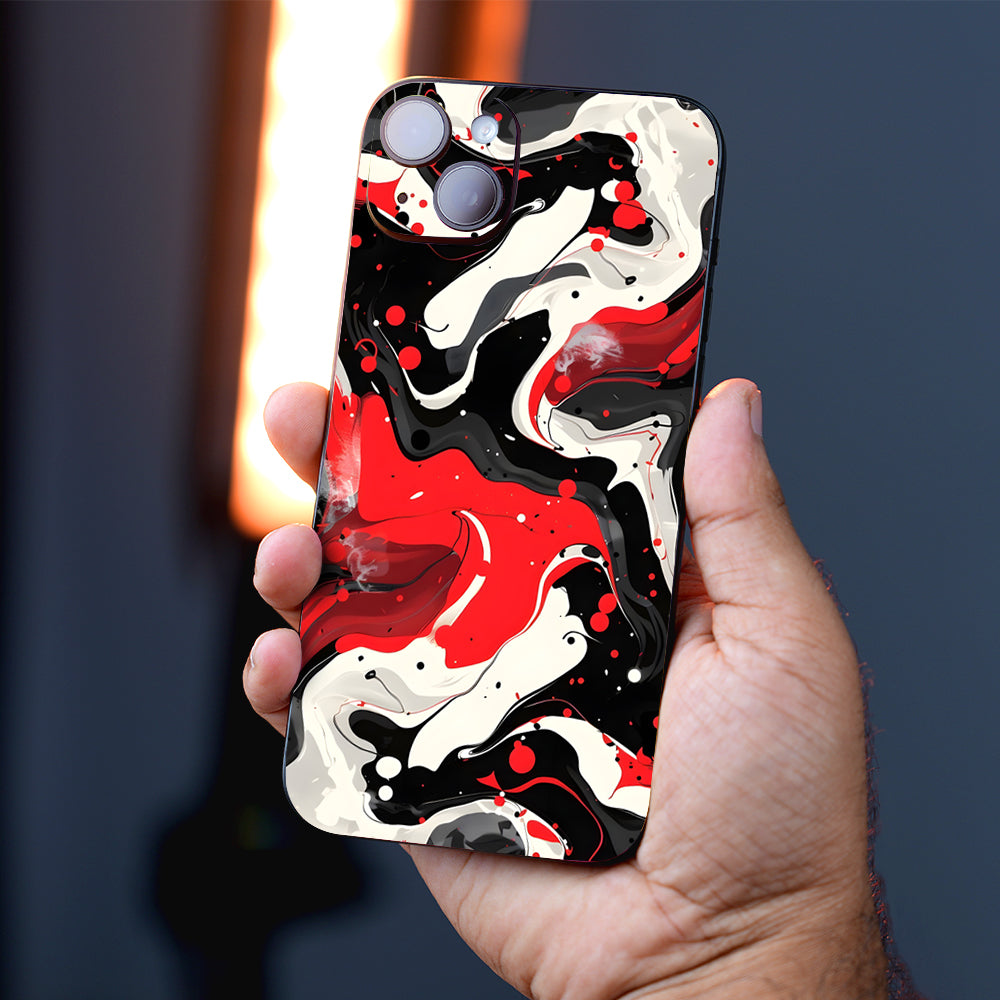 Red and Black Chaos Mobile Skin